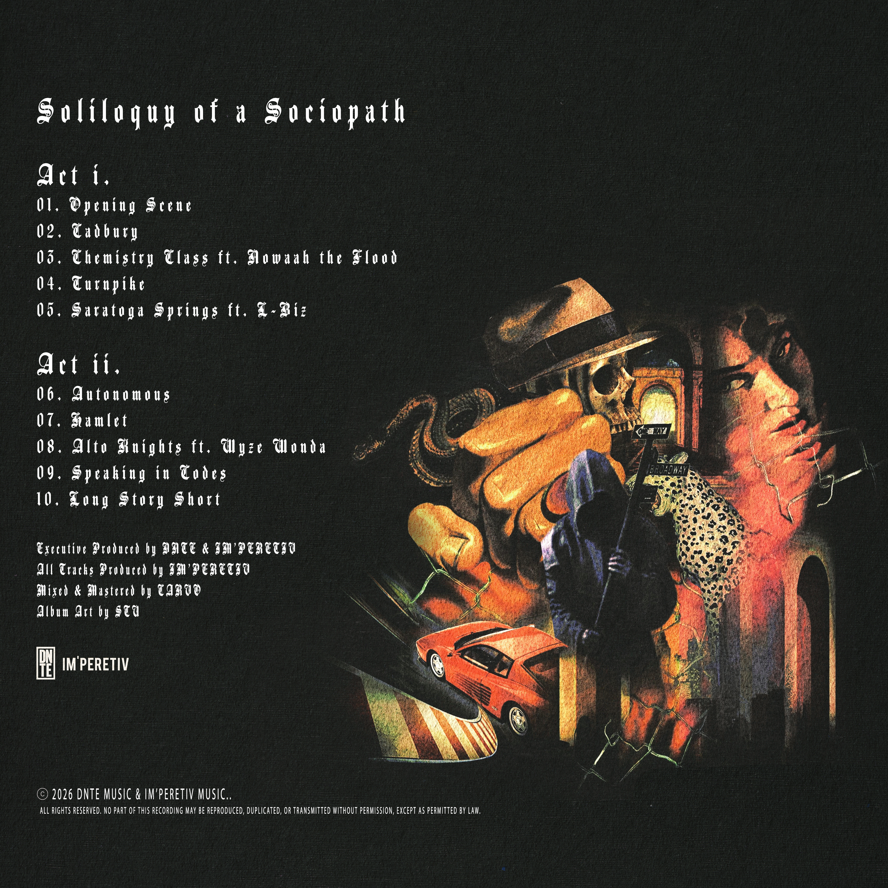 THE AUDIENCE | SOLILOQUY OF A SOCIOPATH DIGITAL ALBUM DOWNLOAD (Available Immediately — Limited Early Supporter Release)